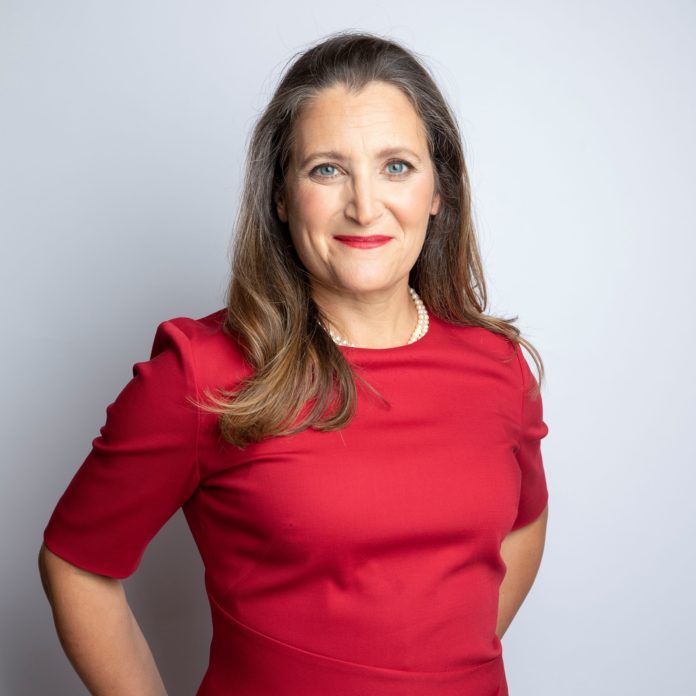 Chrystia Freeland présentera le prochain budget fédéral le 28 mars Le
